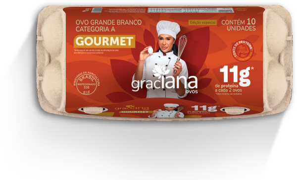 Bandeja de Ovos Brancos Grande Gourmet Graciana C/10