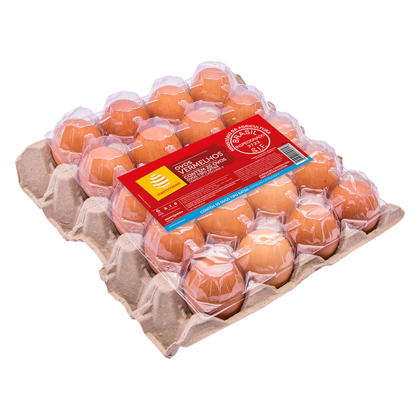 Bandeja de Ovos Vermelhos Extra Mantiqueira C/ 20