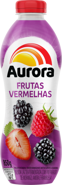 Bebida Láctea Aurora Frutas Vermelhas 850g