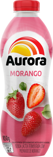 Bebida Láctea Aurora Morango 850g