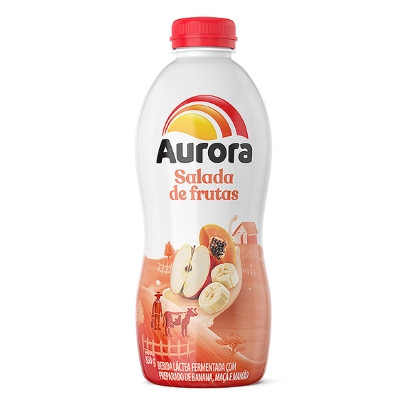 Bebida Láctea Aurora Salada De Frutas 850g