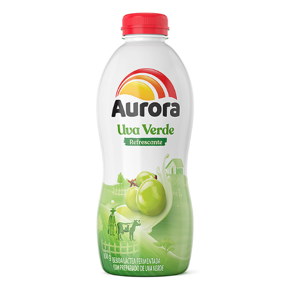 Bebida Láctea Aurora Uva Verde 850g