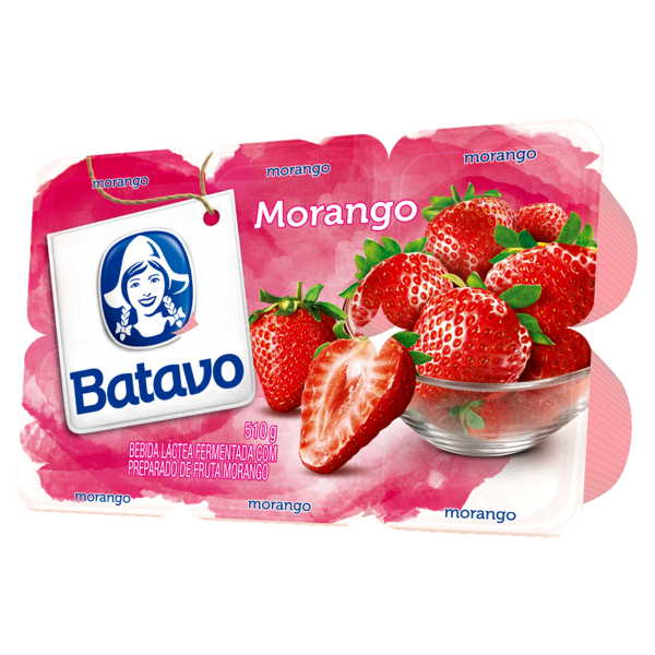 Bebida Láctea Batavo Polpa Morango 510g