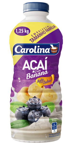 Bebida Láctea Carolina Açai Banana 1250g