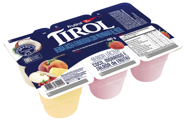 Bebida Láctea Tirol Frutas Bandeja 480g