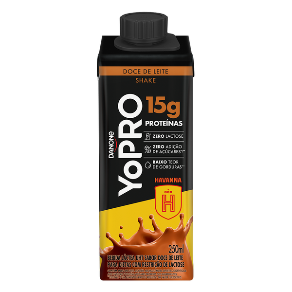 Bebida Lac Yopro 15g Doce De Leite Zero Lactose Danone 250ml