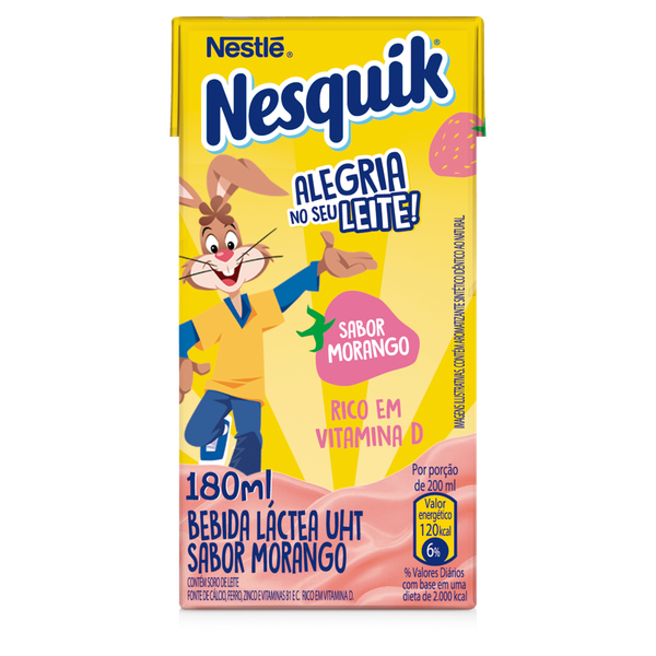 Bebida Lactea Nesquik Prontinho Morango 180ml