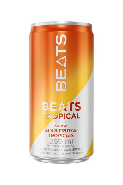 Bebida Skol Beats Frutas Tropicais Lata 269ml