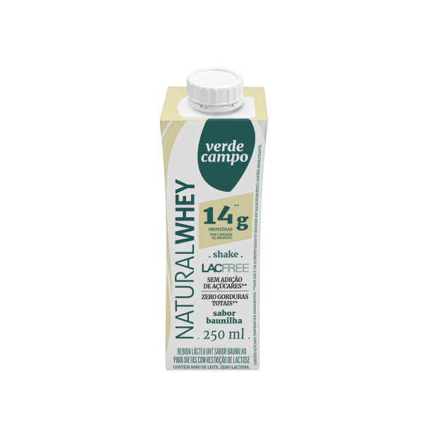 Bebida Whey 14g Verde Campo Sem Lactose Baunilha 250ml