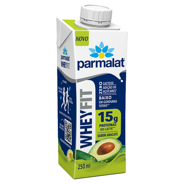 Bebida Whey Fit 15g Proteína Abacate Parmalat 250ml