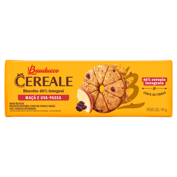 Biscoito Bauducco Cereale Maçã/Uva 141g