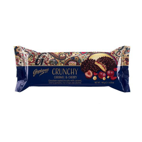 Biscoito C/Cobertura Caramelo/Cereja Golpana 140g