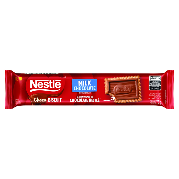 Biscoito Chocobiscuit Nestle Ao Leite 78g