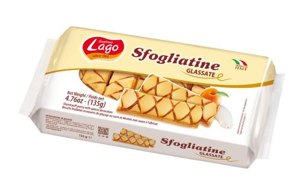 Biscoito Folhado Glaceado Lago 135g
