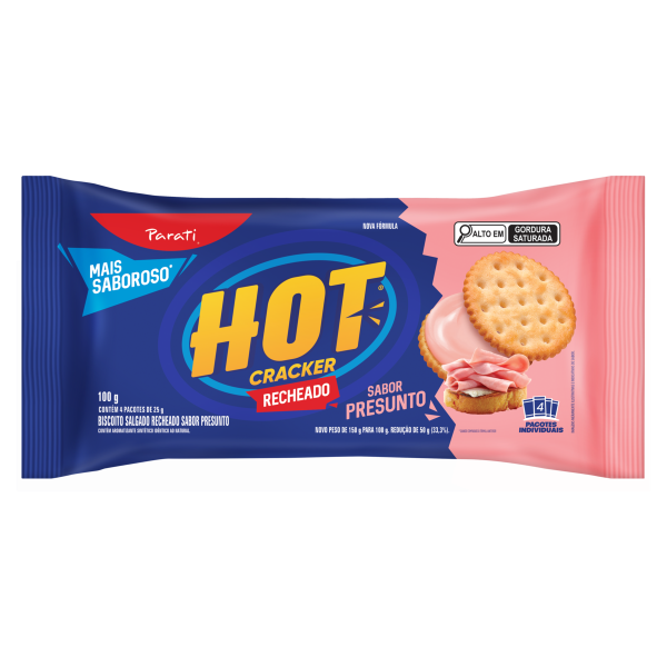 Biscoito Parati Hot Cracke Presunto 100g