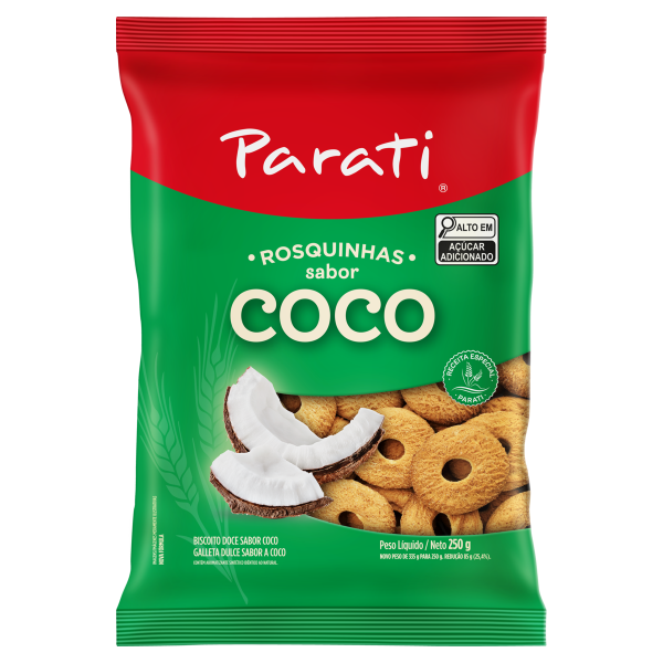 Biscoito Parati Rosca Coco 250g