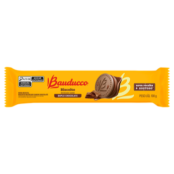 Biscoito Recheado Bauducco Duplo Chocolate 108g