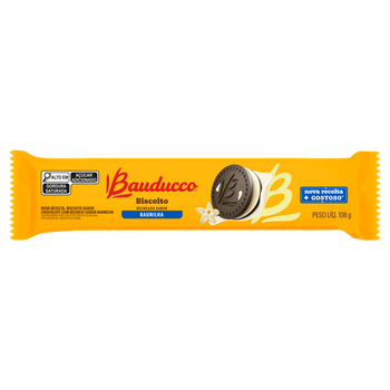 Biscoito Recheado Baunilha Bauducco 108g