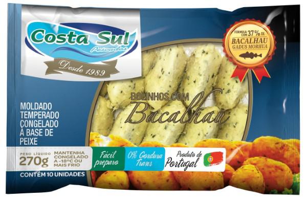 Bolinho Bacalhau Congelado Costa Sul 270gr
