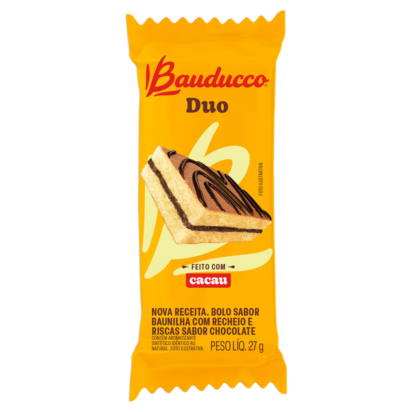 Bolinho Bauducco Duo Chocolate 27g