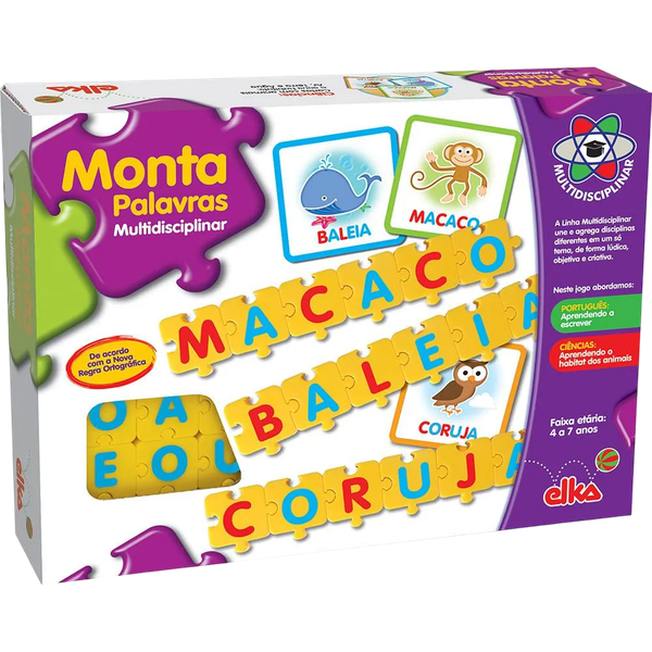 Brinquedo Monta Palavras Elka