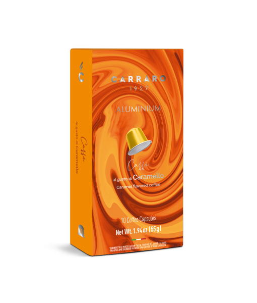 Cafe Capsula Nespresso Carraro Caramelo 55g (Importado Italia)