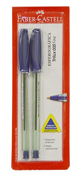 Caneta Faber Castell p Fina Trilux Azul