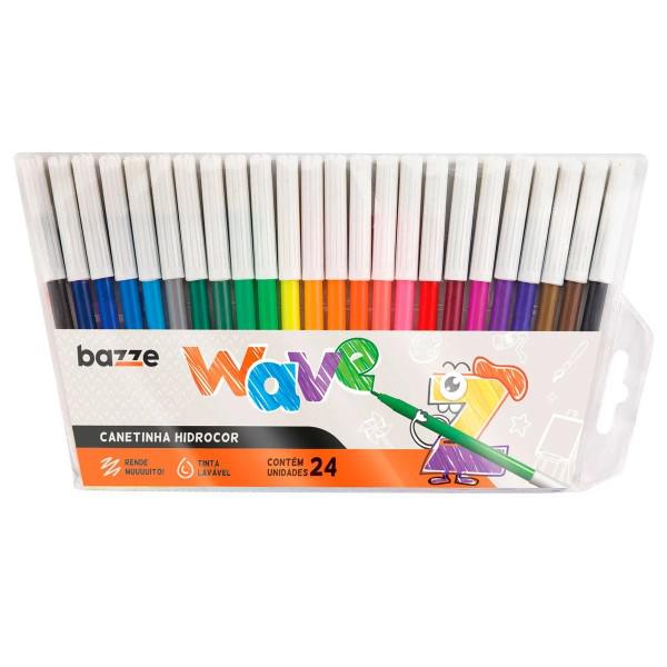 Caneta Hidrocor Bazze Wave C/24