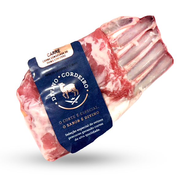 Carne de Ovelha - Carré Francês 5 Fios Congelado Divino Cordeiro Kg