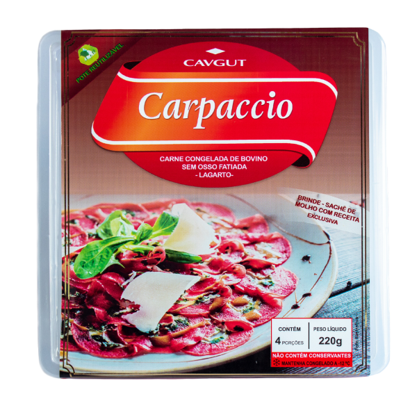 Carpaccio de Lagarto Bovino Cavgut 220g