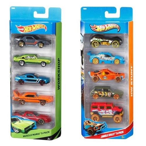 Carrinho Hot Wheels Embalagem com 5 Carrinhos