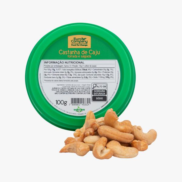 Castanha Caju Torrada Salgada Euro Company 100g
