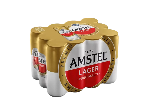 Cerveja Amstel Lager Lata Sleek 350ml Pack C/12