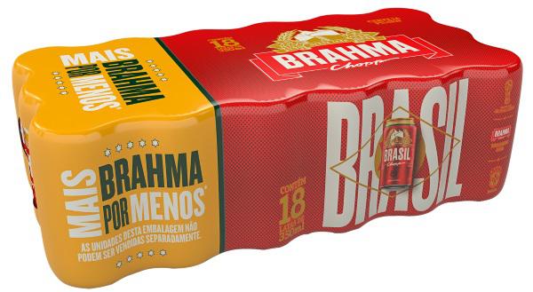 Cerveja Brahma Chopp Lata 350ml Pack c/18