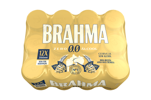 Cerveja Brahma Zero Álcool Lata 350ml C/12und