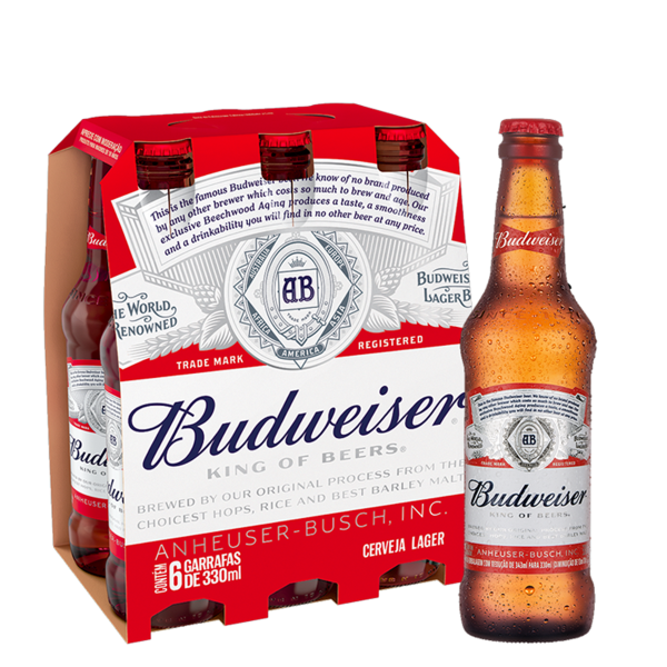 Cerveja Budweiser Long Neck 330ml Pack c/6