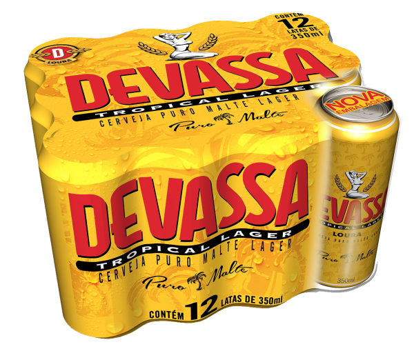 Cerveja Devassa Puro Malte Lata 350ml Pack C/12