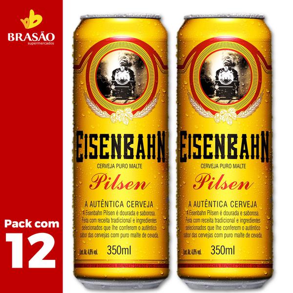 Cerveja Eisenbahn Pilsen Lata 350ml Pack c/12