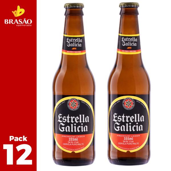 Cerveja Estrella Galicia Long Neck 355ml C/12