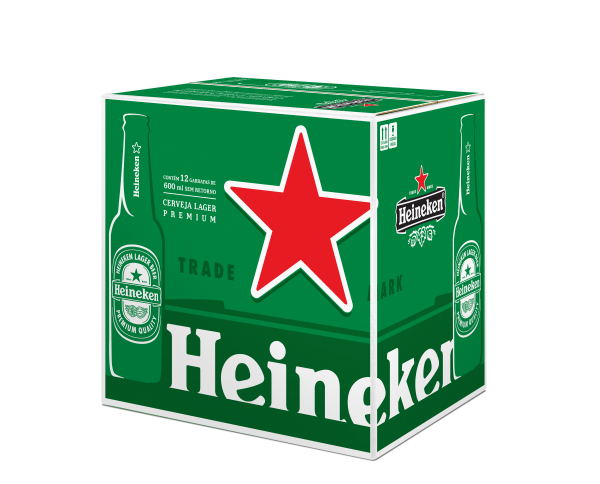 Cerveja Heineken 600ml C/12  Descartavel