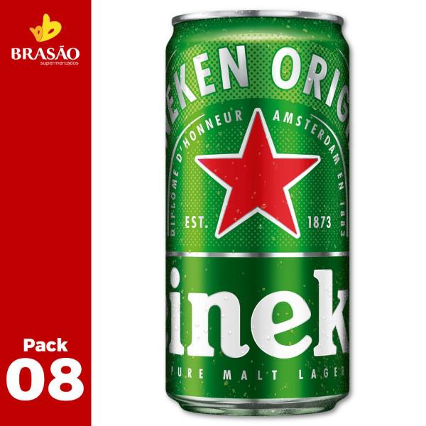 Cerveja Heineken Lata 269ml C/8