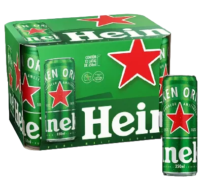 Cerveja Heineken Lata 350ml Pack c/12