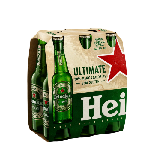 Cerveja Heineken Ultimate Sem Glúten Long Neck C/6 330ml