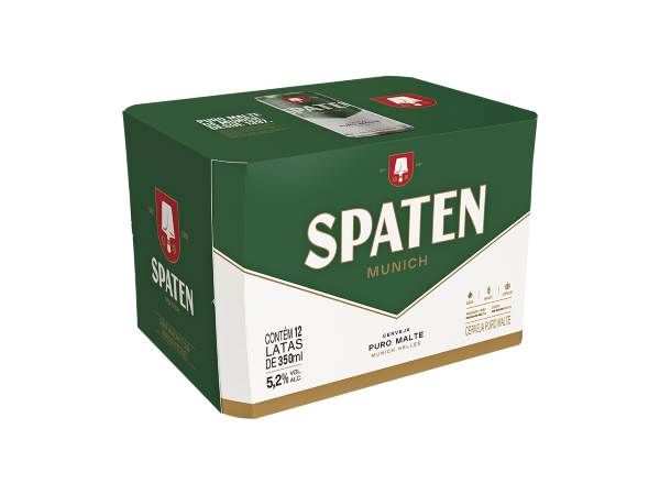 Cerveja Spaten Munich Helles Sleek 350ml Pack c/12