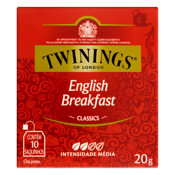 Chá Preto English Breakfast Twinings 10 sachês