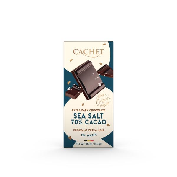 Chocolate 70% Cacau Com Sal Marinho Cachet 100g