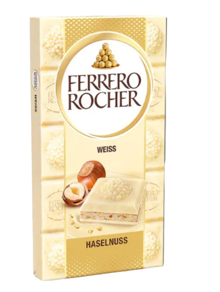 Chocolate Barra Ferrero Rocher Hazelnut 90g