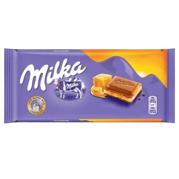 Chocolate Barra Milka Creme Caramelo 100g