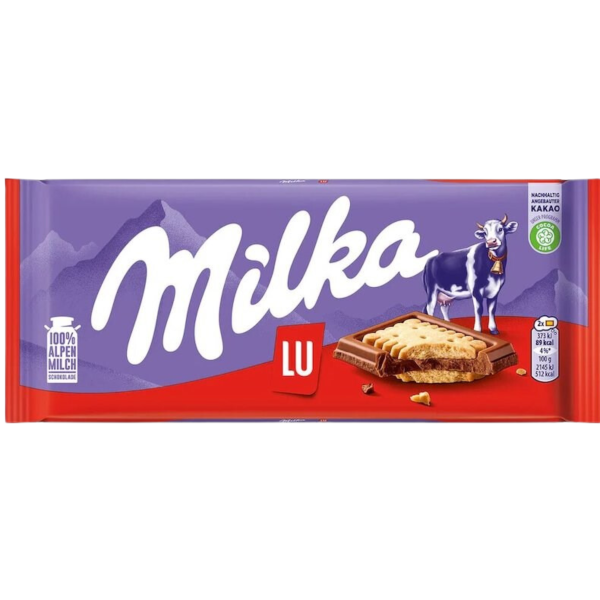 Chocolate Barra Milka Lu 100g