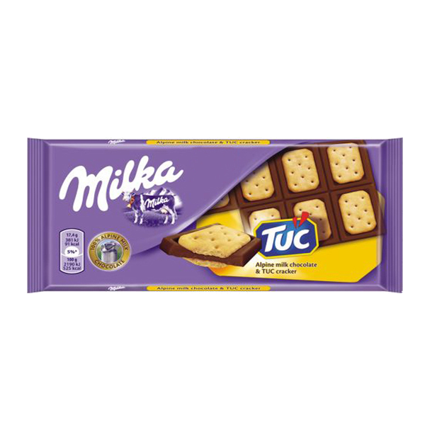 Chocolate Barra Milka Sandwich Tuc 87g